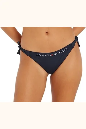 Tommy Hilfiger Side Tie Cheeky Bikini Uw0uw04497 Nodo laterale, (Desert Sky), XL Donna