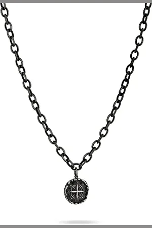 Fynch-Hatton Fynch Hatton Collana FHJ-0034-N-60 Gun, 60, Acciaio inossidabile, Senza Gemme
