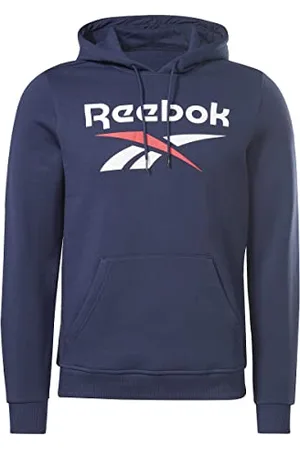 Reebok Pullover in Pile con Logo Identity Felpa Grafica a Maniche Lunghe, , XS Uomo
