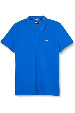 Tommy Hilfiger Maglietta Polo Maniche Corte Uomo Slim Fit, (Persian Blue), XXL