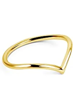 SINGULARU Anello Peak. Argento Sterling 925 con Finitura Placcata 18Kt. Gioielli da Donna. Misura 18