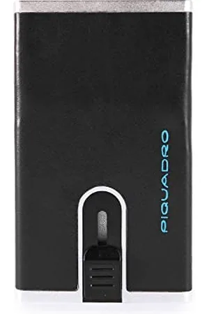 Piquadro Porta Carte di Credito Pelle,meccanismo in Metallo, Accessori da Viaggio-Portafogli Unisex-Adulto, , Talla única