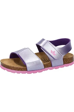 LICO Bioline Fiore V, Sandali Bambine e ragazze, Lilla Rosa20 EU