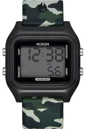 Nixon Orologio Digitale al Quarzo Uomo con Cinturino in Silicone A1399-047-00