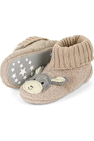 Sterntaler Pantofole in Feltro con Asino Emmi, Unisex-Bambini, , 22 EU