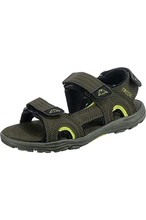 Kappa Early Ii K Sandali con Cinturino alla Caviglia Unisex - Bambini e ragazzi, Verde (Army/Lime), 29 EU