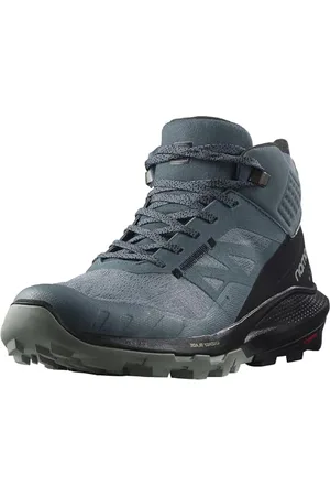 Salomon Scarpe Outpulse Mid GTX W, Trekking Donna, Ferro battuto Nero tempestoso, 41 1/3 EU