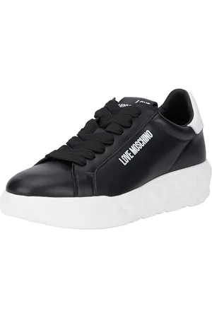 Moschino Sneakers Donna, Nero-Bianco, 40 EU