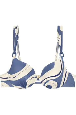 Triumph Donna Summer Allure WP, Bikini top, BLUE COMBINATION, 46 / C