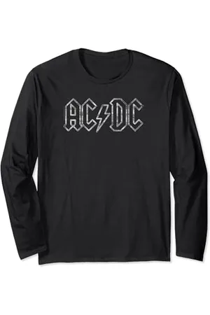 AC/DC Rock Music Band Jagged Logo Maglia a Manica
