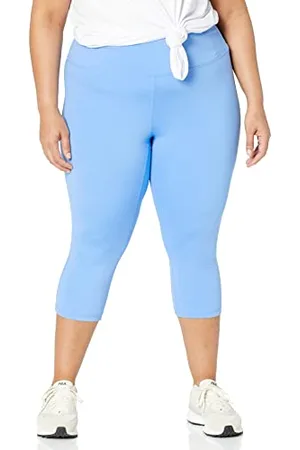 Amazon Leggings Capri Sportivi Modellanti per Allenamento a Vita Alta (Disponibili in Taglie Forti) Donna, , XS