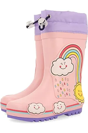 Gioseppo Stivali da pioggia con arcobaleno per bimba e bimbo holar