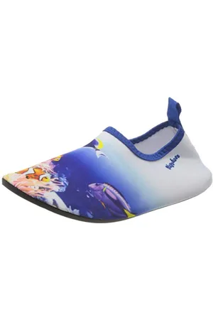 Playshoes Uv-Schutz Barfuß-Schuh Unterwasserwelt, Unisex - Bambini e ragazzi, Blu (Blue 7), 22/23 EU