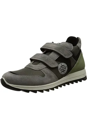 Primigi PTH 83739, Scarpe da Ginnastica Uomo, GRIG/PELTR/Salv, 34 EU