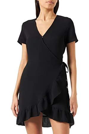 Noisy May Nmclara Bianca S/S Wrap Dress Noos Vestito, , S Donna