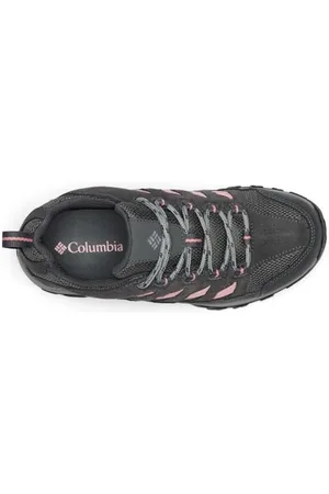 Columbia Crestwood WP, Scarpe da Trekking Basse Donna, Dark Grey/Salmon Rose, 37.5 EU