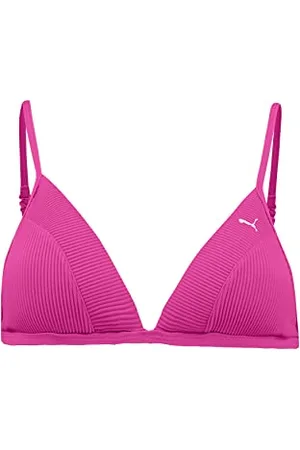 PUMA Triangle T Top bikini, (Neon Pink 01), XL Donna