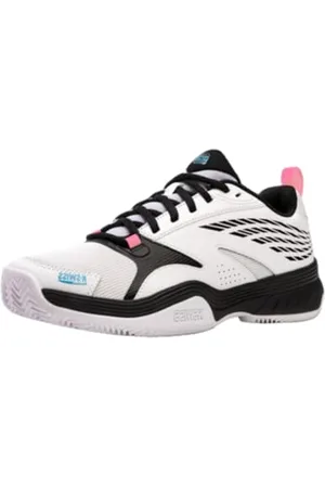 K-Swiss Performance Speedex Padel, Scarpe da Tennis Uomo, White/Black/Aquarius, 41 EU