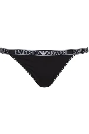 Emporio Armani Eco-Viscose Dreamy T-Thong, Mutandine perizoma Donna, (Black), XL