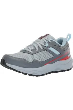 Columbia Plateau Waterproof Scarpe Da Trekking Basse impermeabili da Donna, Grigio (Cirrus Grey x Red Hibiscus), 39 EU