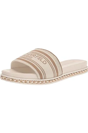 Karl Lagerfeld Paris Kl120719-em9-7.5, Pantofole Donna, Colore: Ecru Multicolore, 38.5 EU