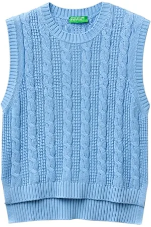 Benetton Maglia G/C S/M 1594D108X Maglione, , M Donna