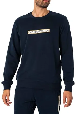 Emporio Armani Felpa da Uomo in Spugna Spazzolata Maglia di Tuta, , XL