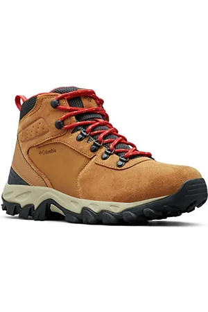 Columbia Newton Ridge Plus 2 Suede WP, Scarponi da trekking alta Uomo, Elk/Mountain Red 2023 , 43 EU