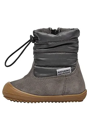 Naturino Hochalpen, Stivali Doposci Primi Passi Unisex-Bimbi 0-24, Grigio (Antracite), 20 EU