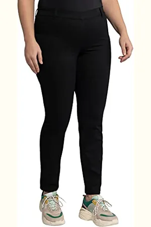 Ulla Popken Jeggings Overdyed mit Gürtelschlaufen Pantaloni, , 50W / 32L Donna