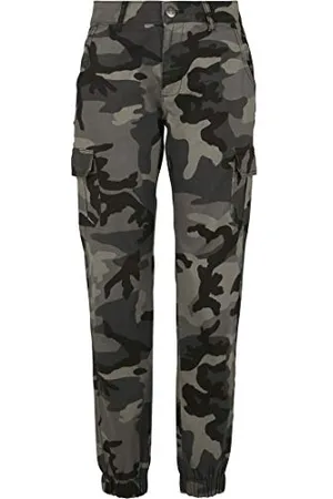 Urban classics Ladies High Waist Cargo Pants Pantaloni, , 28 Donna