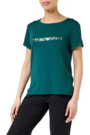 Emporio Armani Maglietta Da Donna, Elasticizzata In Viscosa, T Shirt , L