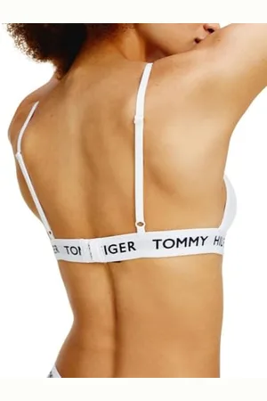 Tommy Hilfiger Reggiseno a Triangolo Donna Elasticizzato, (PVH Classic White), XS