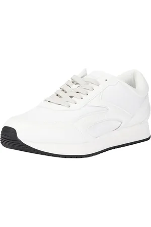 Calvin Klein Retro Runner Multilayer YM0YM01117, Scarpe da Ginnastica Uomo, Bianco (B White/O Mushroom), 44.5 EU