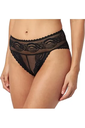 Triumph Donna Hypnotic Spotlight High Leg Brazilian, Briefs, Black, S
