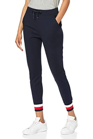 Tommy Hilfiger Pantaloni da Jogging Donna Heritage Sweatpants Lunghi, (Midnight), XS