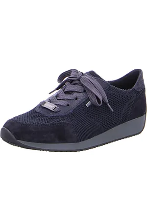 ARA Lissabon 1244063 Scarpe da Ginnastica Basse Donna, Blu (Blau 02), 37.5 EU (4.5 UK)