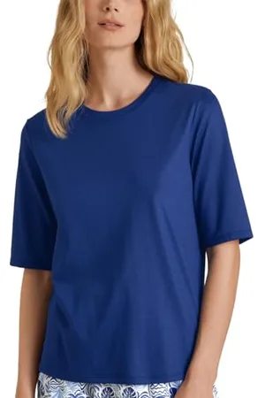 Calida Favourites Serenity T-Shirt, Blu-Sodalite Blue, 42-44 Donna
