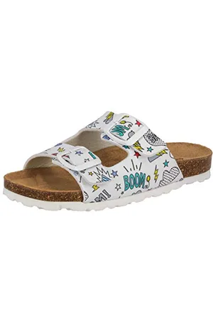 LICO Bioline Zippy, Ciabatte, Unisex - Bambini e ragazzi, Bianco (Multi), 35 EU