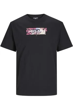 JACK&JONES JUNIOR Jcosummer Print Tee SS Crew Neck Jnr T-Shirt, , 140 Bambini e Ragazzi