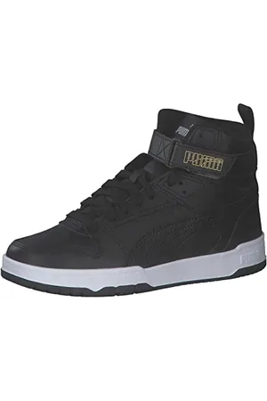 PUMA Rbd Game Jr, Sneaker, Black Black Team Gold, 38.5 EU