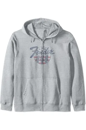 Fender Guitar Flag Felpa con Cappuccio