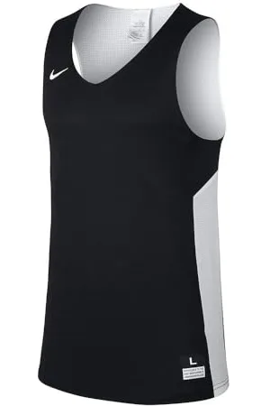 Nike W Nk Tank Reversibile Maglietta, Nero/Bianco (Tm Black/Tm White), L Donna