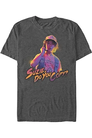Stranger Things Do You Copy Maglietta a Maniche Corte T-Shirt, , S Uomo