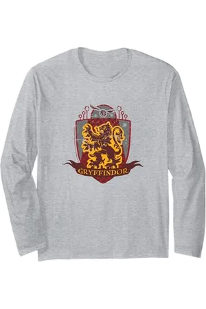 Harry Potter Grifondoro Quidditch Distressed Shield Maglia a Manica