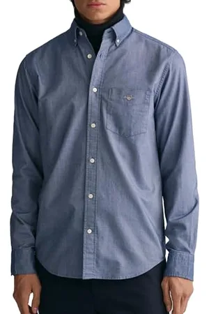 GANT REG OXFORD SHIRT, Camicia elee Uomo, ( PERSIAN BLUE ), 3XL