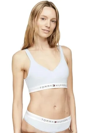 Tommy Hilfiger Donna Bralette Lift Elasticizzata, (Breezy Blue), L