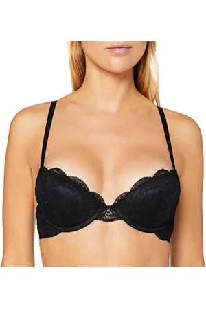 Emporio Armani Natural Push Up Bra Virtual Lace, Reggiseno Push-Up Donna, , 36B