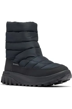Columbia Snowtrot Mid, Stivali da neve Donna, Black/Titanium II , 36.5 EU