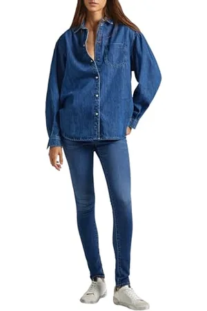 Pepe Jeans Skinny vita alta PL204584, Jeans Donna, (Denim-gx6), 25W / 30L
